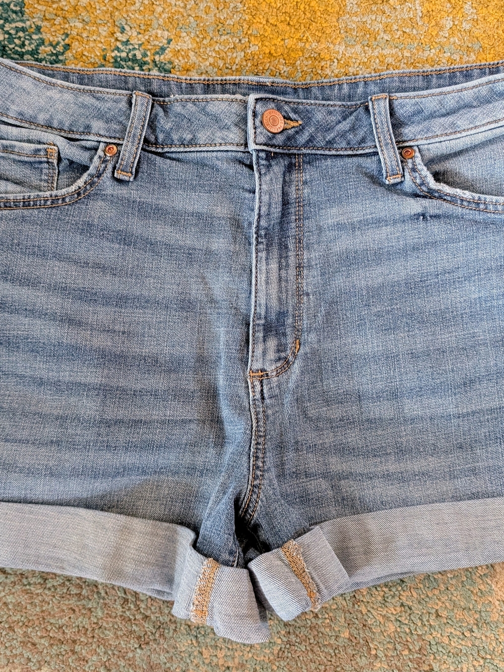 Sonoma Women's Light Blue Rolled Hem Denim Shorts